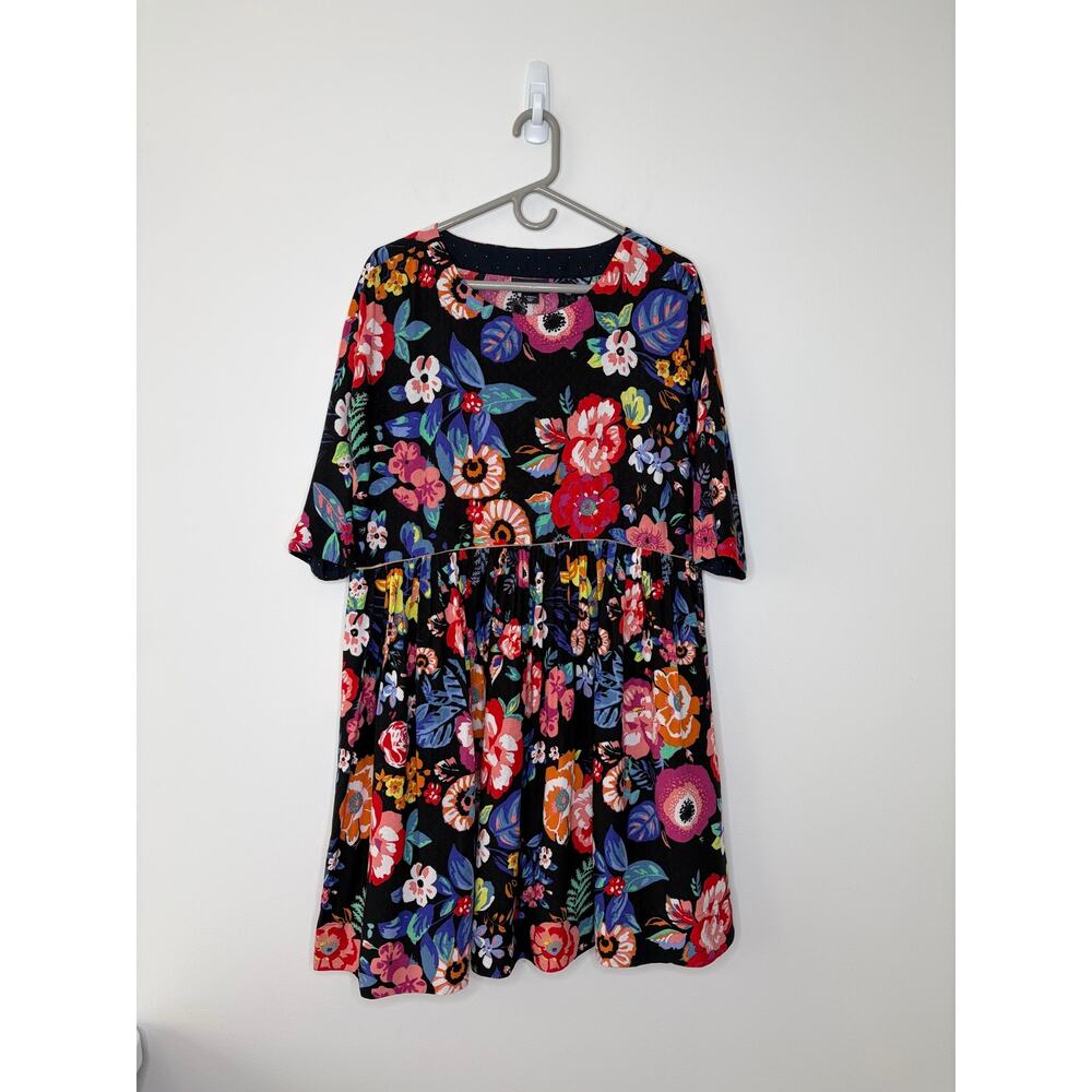 Maeve by Anthropologie Magnolia Tunic Dress XS Colorful Floral Garden Boho - Picture 2 of 13